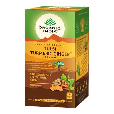 ORGANIC INDIA TULSI TURMERIC GINGER INFUSION AYURVEDICA 25 B
