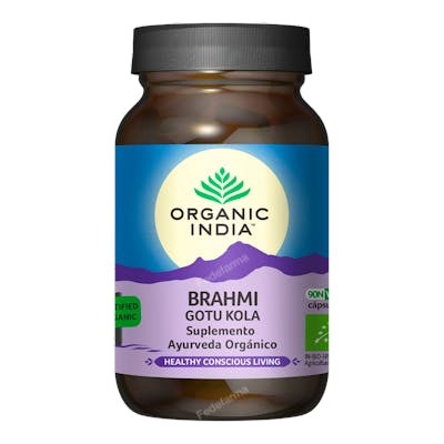ORGANIC INDIA BRAHMI GOTU KOLA SUPLEMENTO AYURVEDA ORGANICO