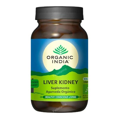 ORGANIC INDIA LIVER KIDNEY SUPLEMENTO AYURVEDA ORGANICO 90 V
