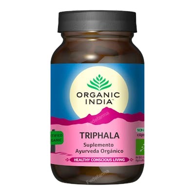 ORGANIC INDIA TRIPHALA SUPLEMENTO AYURVEDA ORGANICO 90 VEG C