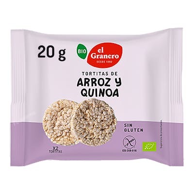 EL GRANERO INTEGRAL TORTITAS DE ARROZ INTEGRAL Y QUINOA S/GL