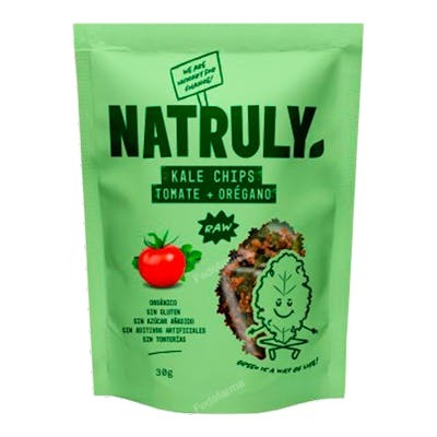 NATRULY KALE CHIPS TOMATE Y OREGANO 30 GR