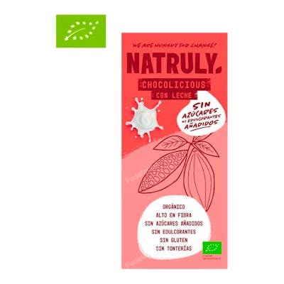 NATRULY TABLETA BIO CHOCOLATE CON LECHE 85GR