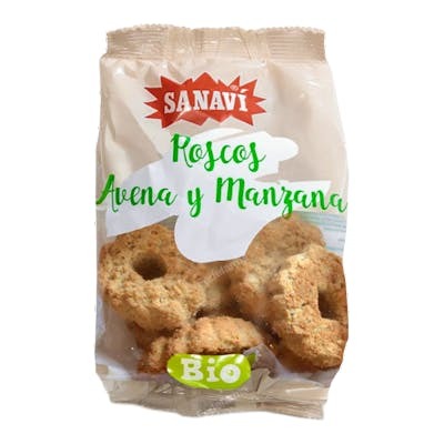 SANAVI ROSCOS AVENA Y MANZANA BIO 150 GR
