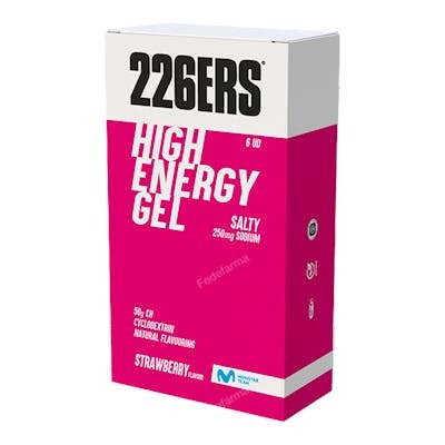 226ERS ESTUCHE 6UD HIGH ENERGY GEL 76GR STRAWBERRY SALTY 250