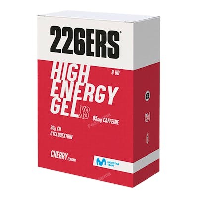 226ERS ESTUCHE 8UD HIGH ENERGY GEL 45GR CAFFEINE CHERRY 95MG
