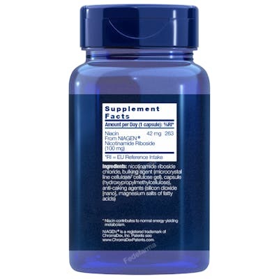 LIFE EXTENSION NAD+ CELL FORMULA 100 MG 30 VEG CAPSULAS