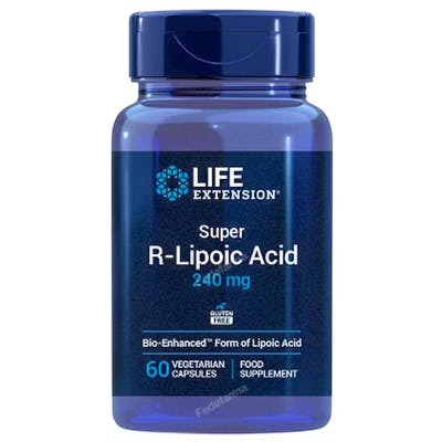 LIFE EXTENSION SUPER R-LIPOIC ACID 240 MG 60 VEG CAPS