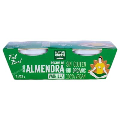 NATURGREEN POSTRE ALMOND VAINILLA BIO (2X125 G)