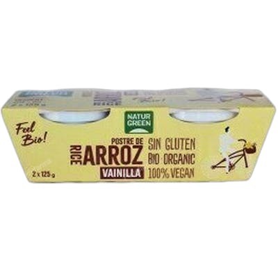NATURGREEN POSTRE ARROZ VAINILLA BIO (2X125 G)