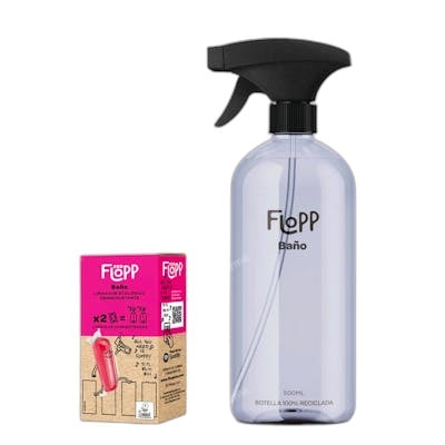 FLOPP ECO BAÑOS BOTELLA 500ML + REFILL