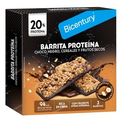 BICENTURY BARRITA CEREAL HP CHOCO ALMENDRA 3 UN