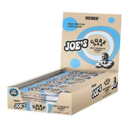 WEIDER JOE´S CORE BAR chocolate blanco-coco 12x45gr.