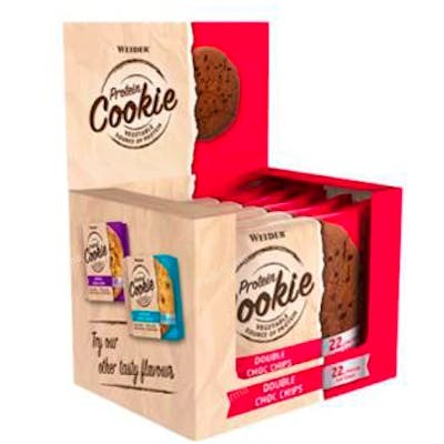 WEIDER PROTEIN COOKIE DOUBLE CHOCO CHIP 90GRX12UDS