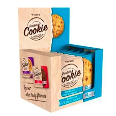 WEIDER PROTEIN COOKIE AMERICAN COOKIE DOUGH 90GRX12UDS