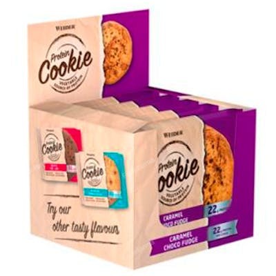 WEIDER PROTEIN COOKIE CARAMEL CHOCO FUDGE 90GRX12UDS