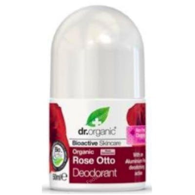 DR. ORGANIC DESODORANTE rosa de damasco 50ml.