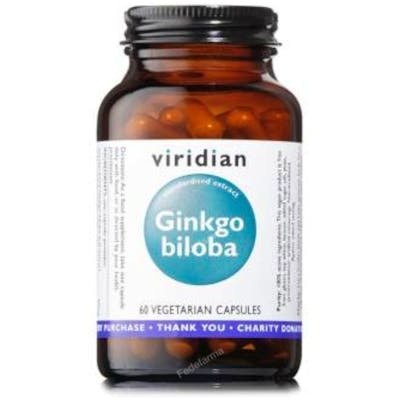 VIRIDIAN GINKGO BILOBA EXT ESTANDARIZADO DE HOJA 60CAPSULASVEG