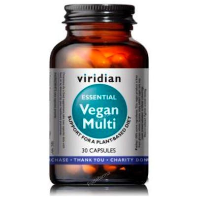 VIRIDIAN VEGAN MULTI ESSENTIAL 30CAPSULAS
