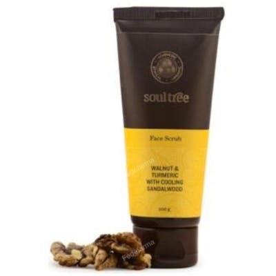 SOULTREE EXFOLIANTE FACIAL nuez, curcuma y sandalo 100gr.