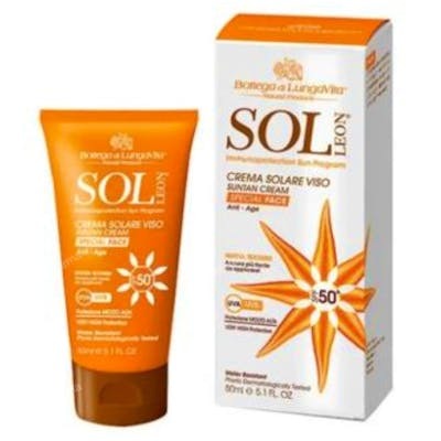 BOTTEGA DI LUNGAVITA SOL LEON crema facial solar SPF 50 alta