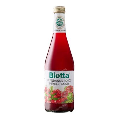 BIOTTA JUGO DE ARANDANOS ROJOS PLUS 500ml.