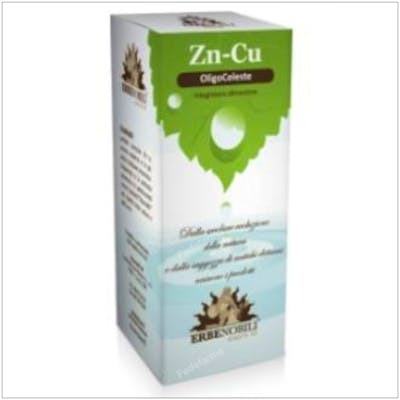 ERBENOBILI OLIGOCELESTE Zn/Cu (Zinc/Cobre) oligoelemento 50m