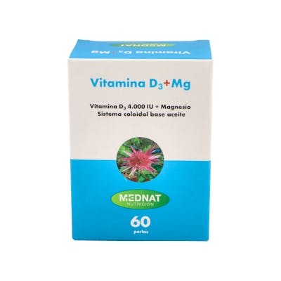 MEDNAT VITAMINA D3 + MAGNESIO 60PERLAS