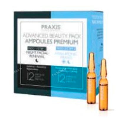 PRAXIS ADVANCED BEAUTY PACK FACIAL 24AMPOLLAS