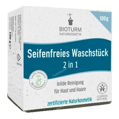 BIOTURM CHAMPU-GEL SOLIDO 2 en 1 capilar y corporal 100gr.