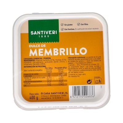 SANTIVERI MEMBRILLO con fructosa 400gr