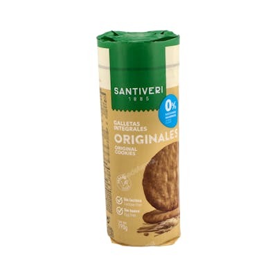 SANTIVERI GALLETAS DIGESTIVE 0% azucar 190gr.