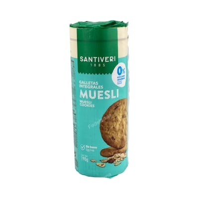 SANTIVERI GALLETAS INTEGRALES MUESLI 0% azucares 190gr.