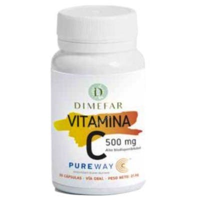 DIMEFAR VITAMINA C 500mg. PureWay-C 30cap.veg.