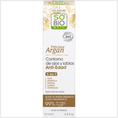 SO´BIO ETIC CONTORNO DE OJOS-LABIOS hialuronico-argan 15ml B