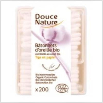 DOUCE NATURE BASTONCILLOS DE ALGODON PARA OIDO 200ud.