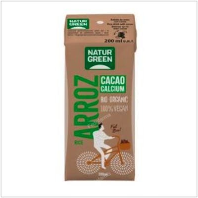 NATURGREEN BEBIDA VEGETAL DE ARROZ con choco-calcio mini 200