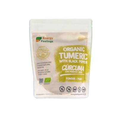 ENERGY FEELINGS CURCUMA CON PIMIENTA POLVO 200GR ECO VEGAN
