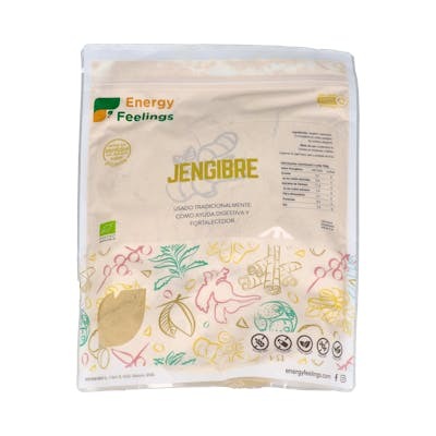 ENERGY FEELINGS JENGIBRE polvo 1kg. ECO VEGAN SG