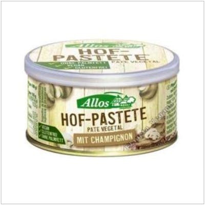 ALLOS PATE VEGETAL con champiñones 125gr. BIO VEGAN