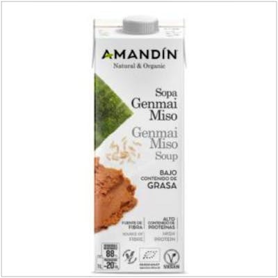 AMANDIN SOPA GENMAI MISO 1LT 6UDS BIO