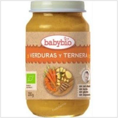 BABYBIO POTITO VERDURAS Y TERNERA 8MESES 200GR BIO
