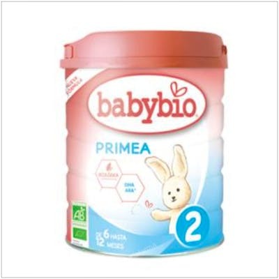 BABYBIO LECHE PRIMEA 2 VACA  CONTINUACION  6-12meses 800g