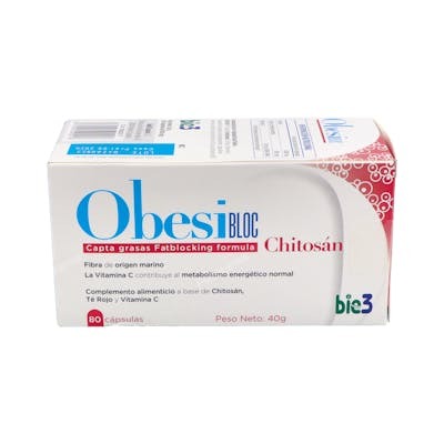 BIE 3 BIE3 OBESIBLOCK CHITOSAN SLIMCAPS 80CAPSULAS