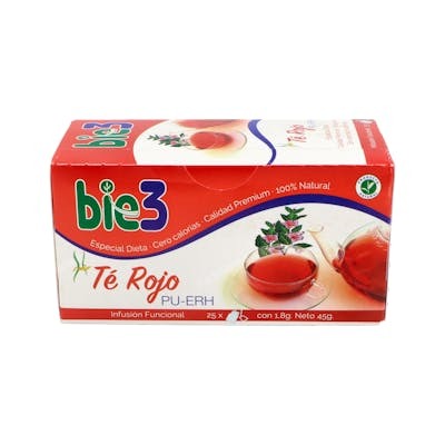 BIE 3 BIE3 TE ROJO PU-ERH INFUSION 25 SOBRES