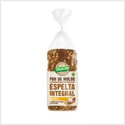 BIOCOP PAN DE MOLDE ESPELTA AVENA MASA MADRE 400GR BIO