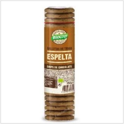BIOCOP GALLETAS ESPELTA CON CHIPS DE CHOCOLATE 250GR BIO