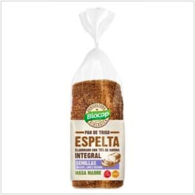 BIOCOP PAN DE MOLDE ESPELTA SEMILLAS MASA MADRE 400G