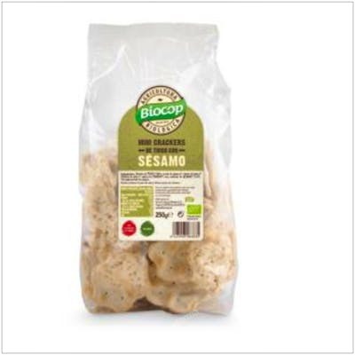 BIOCOP MINI CRACKERS DE TRIGO SESAMO 250GR BIO VEGAN
