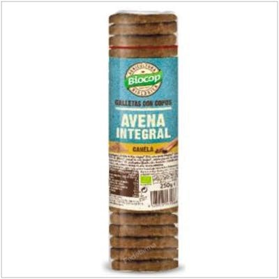 BIOCOP GALLETAS DE AVENA INTEGRAL CON CANELA 250GR BIO